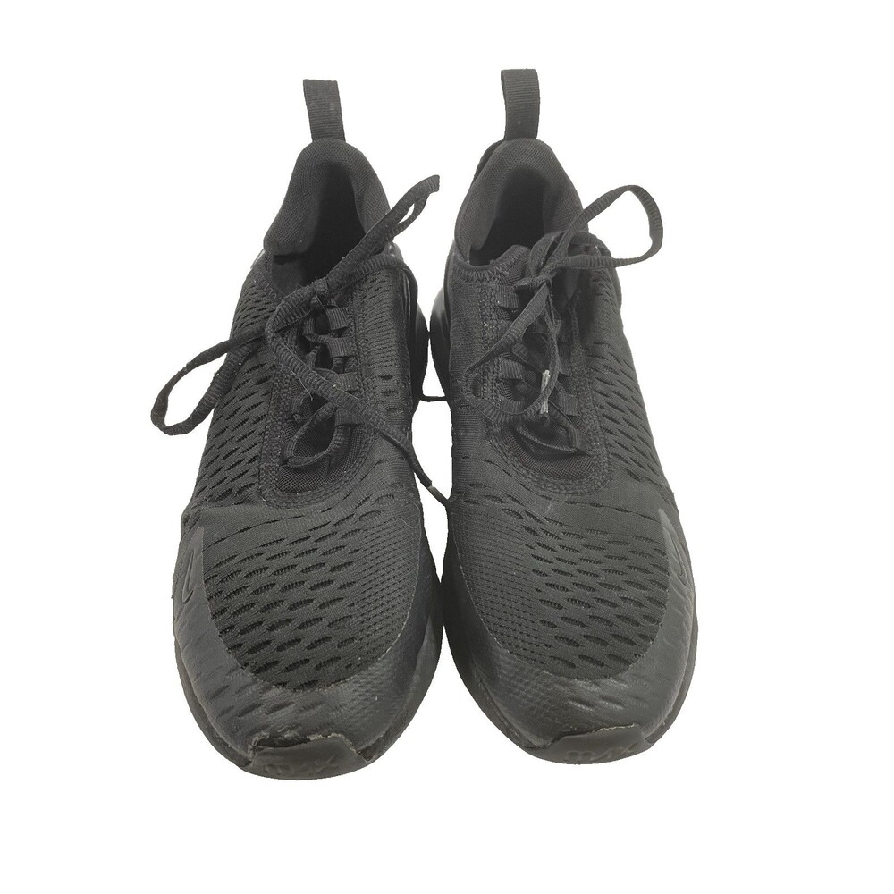 Nike Air Max 270 (GS) Triple Black Shoes BQ5776-001 SZ- 7Y running jogging